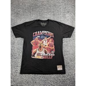 Chicago Bulls Shirt Adult Large Mitchell & Ness Dennis Rodman 96 NBA Champions